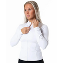 Relode Clean Zip Longsleeve White-Naisten pitkähihaiset ja hupparit-Relode-XS-Aminopörssi