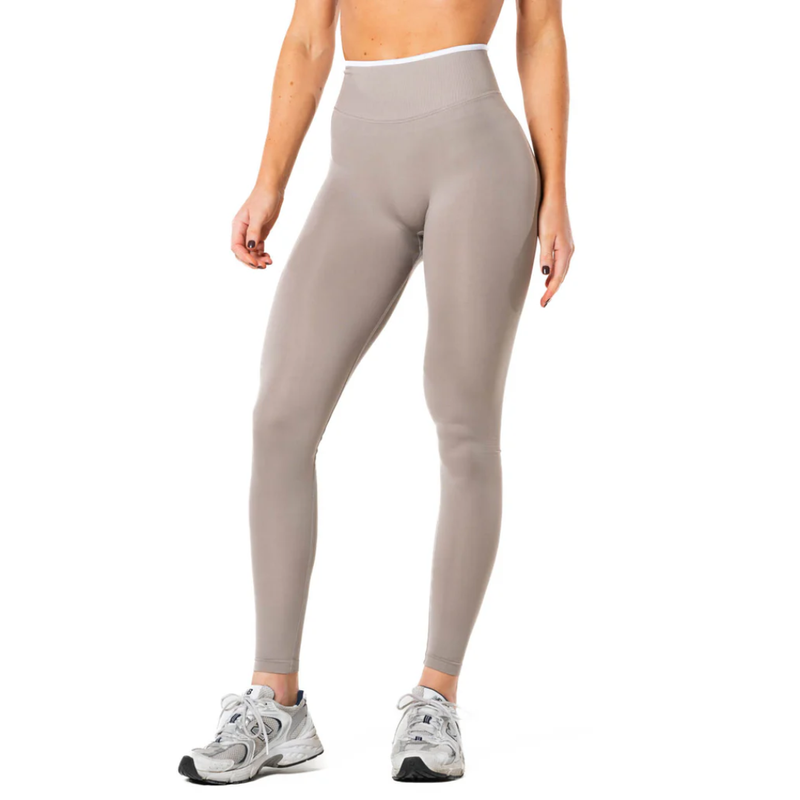 Relode Hybrid Contrast Tights Dune-Naisten trikoot ja leggingsit-Relode-XS-Aminopörssi