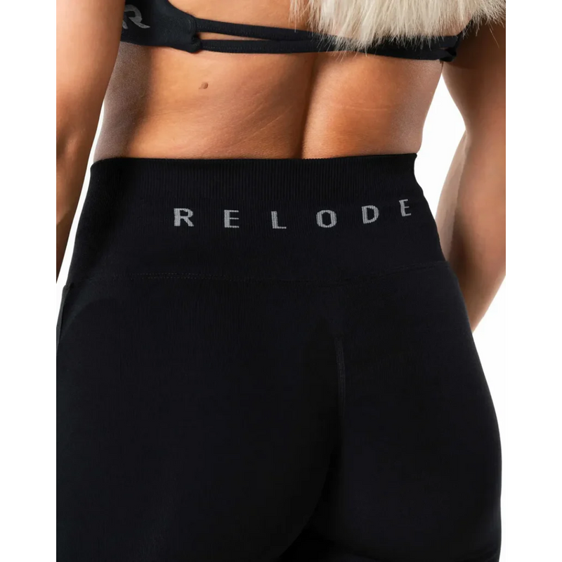 Relode Prime Scrunch Flared Black (Tall)-Naisten trikoot ja leggingsit-Relode-XS (Petite)-Aminopörssi