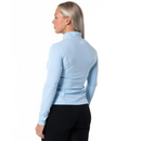 Clean Zip Longsleeve, Blue-Naisten pitkähihaiset ja hupparit-Relode-XS-Aminopörssi