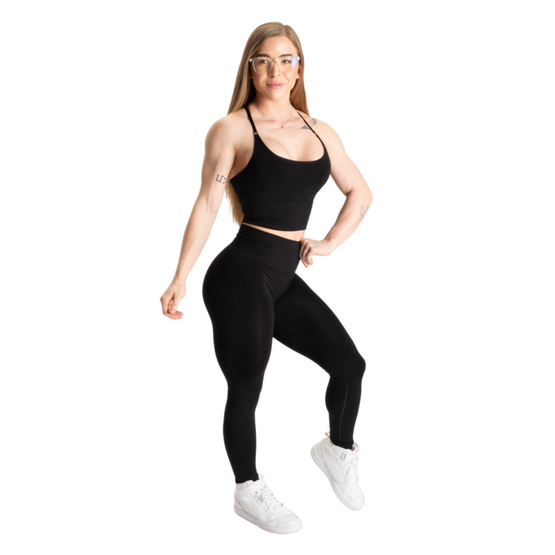 Rockaway Leggings V2, Black Melange-Naisten trikoot ja leggingsit-Better Bodies-XS-Aminopörssi