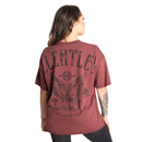 Better Bodies Relentless Ovrsz Tee, Washed Maroon-Naisten paita-Better Bodies-S-Aminopörssi