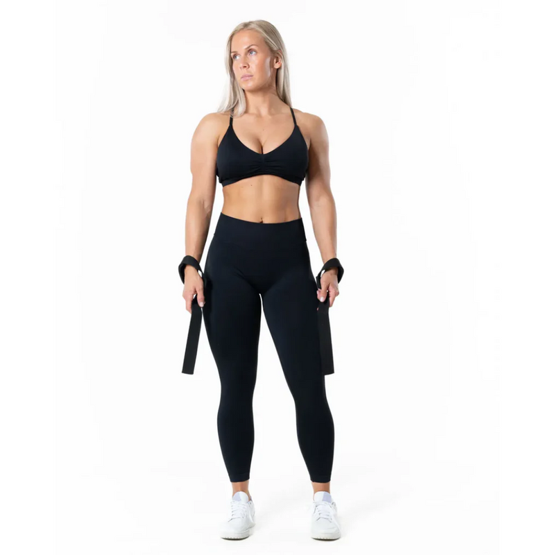 Relode Aura Seamless Scrunch Tights, Black-Naisten trikoot ja leggingsit-Relode-XS-Aminopörssi