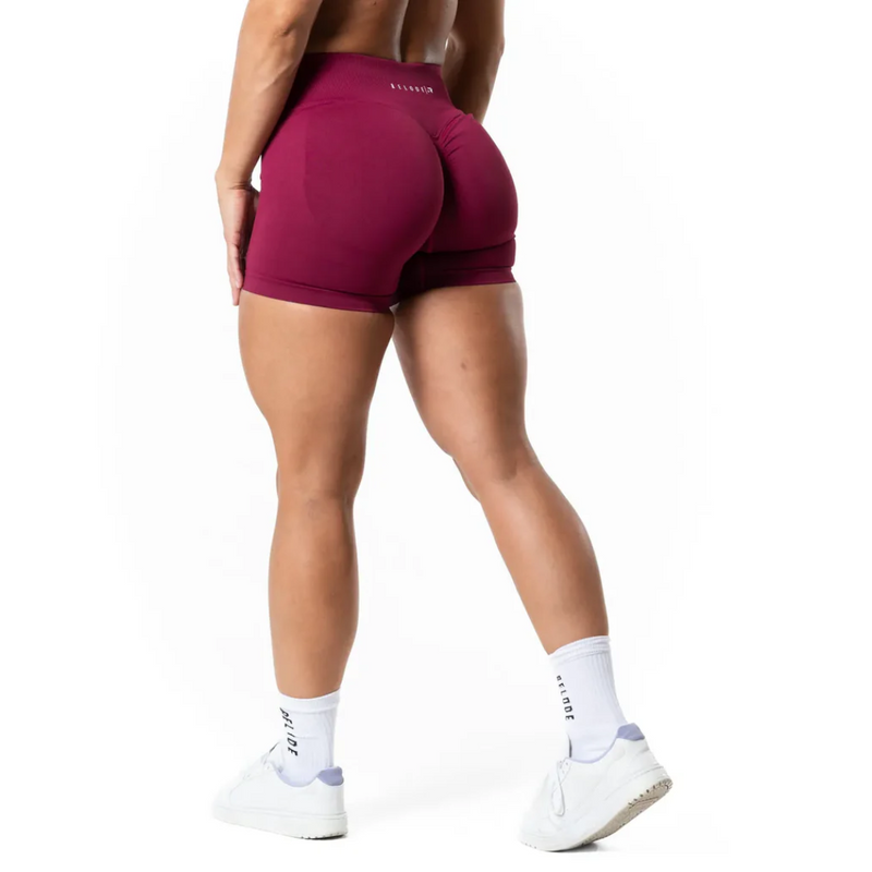 Relode Aura Seamless Scrunch Shorts - Cherry-Naisten shortsit-Relode-XS-Aminopörssi