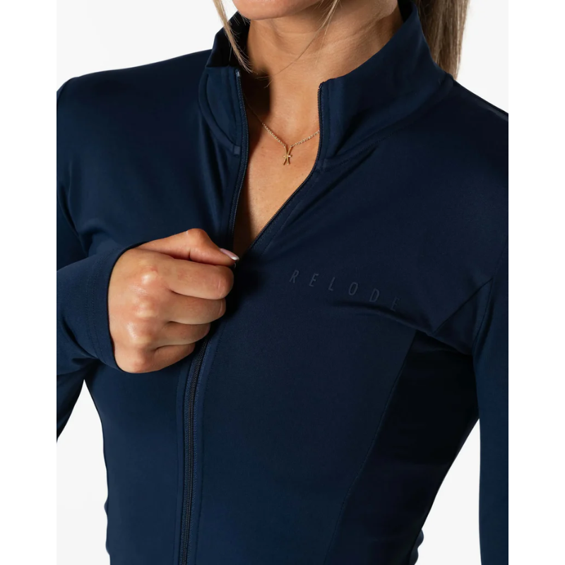 Relode Clean Zip Longsleeve Dark Blue-Naisten pitkähihaiset ja hupparit-Relode-S-Aminopörssi