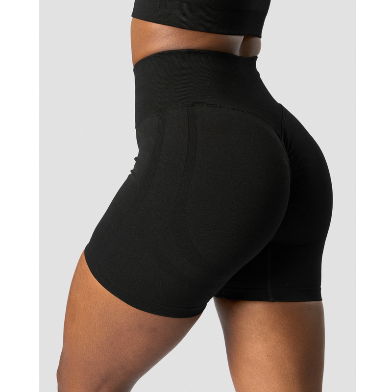 Rush Seamless Shorts, Black-Naisten shortsit-ICANIWILL-XS-Aminopörssi