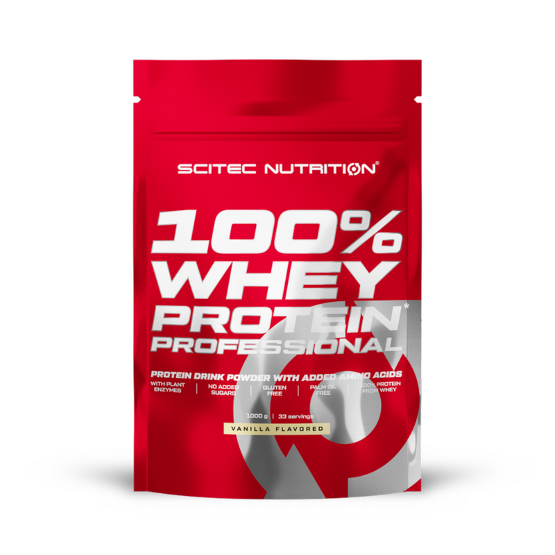 100 % Whey Protein Professional, 1000 g-Heraproteiinisekoitus-Scitec Nutrition®-Vanilla-Aminopörssi
