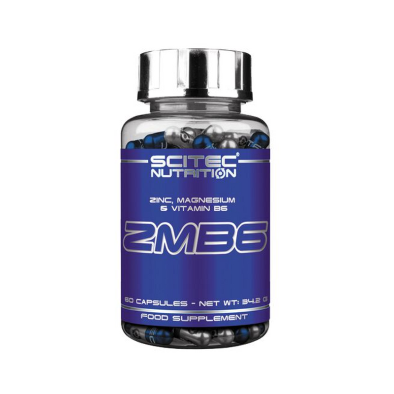 ZMB6, 60 caps-ZMA-Scitec Nutrition®-Aminopörssi
