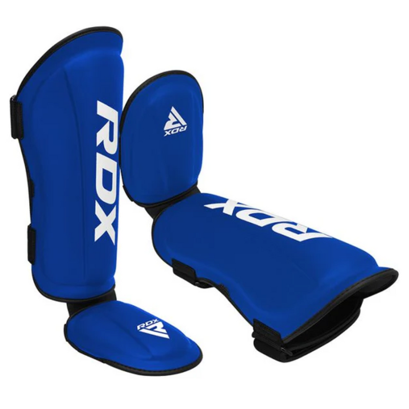 RDX T1 Black Shin Instep Guards Blue/White-Säärisuojat-RDX-S-Aminopörssi