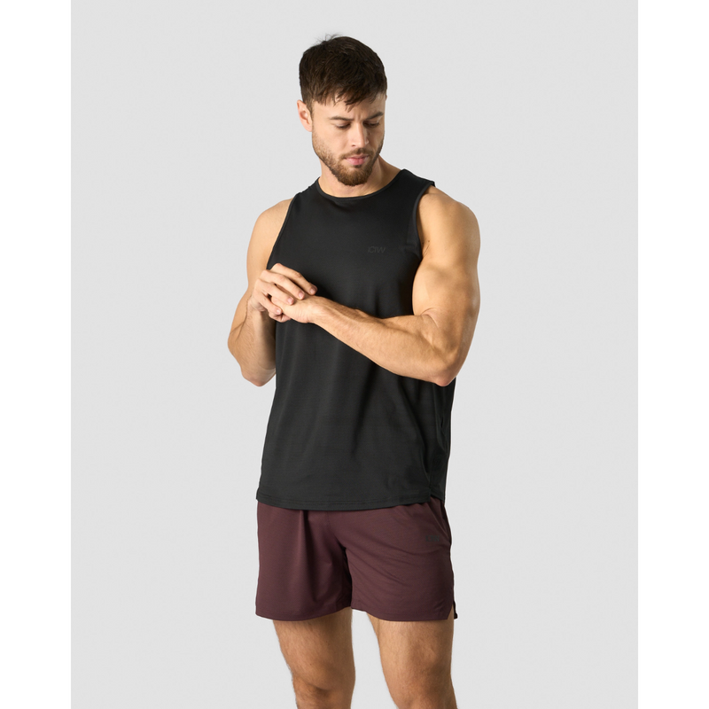 Stride Tank Top Black Men-Miesten hihattomat paidat-ICANIWILL-S-Aminopörssi