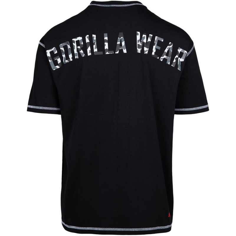 Saginaw Oversized T-Shirt - Black-Miesten T-paita-Gorilla Wear-S-Aminopörssi