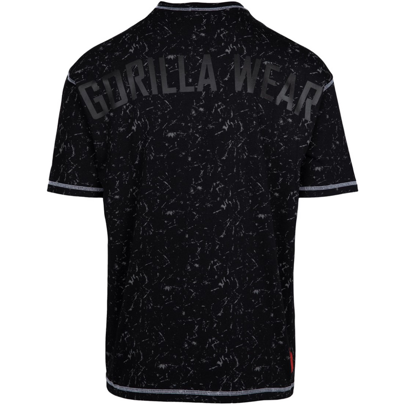 Saginaw Oversized T-Shirt - Washed Black-Miesten T-paita-Gorilla Wear-S-Aminopörssi