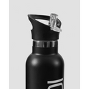 Waterbottle Stainless Steel, Black/White logo 600ml-Teräspullo-ICANIWILL-Aminopörssi