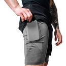 RDX T16 2-in-1 Compression MMA Shorts, Black/Gray-Kamppailuvaatteet-RDX-S-Aminopörssi