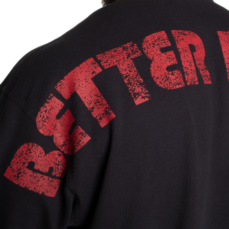 Team Iron Thermal Tee, Black/Red-Miesten T-paita-Better Bodies-S-Aminopörssi