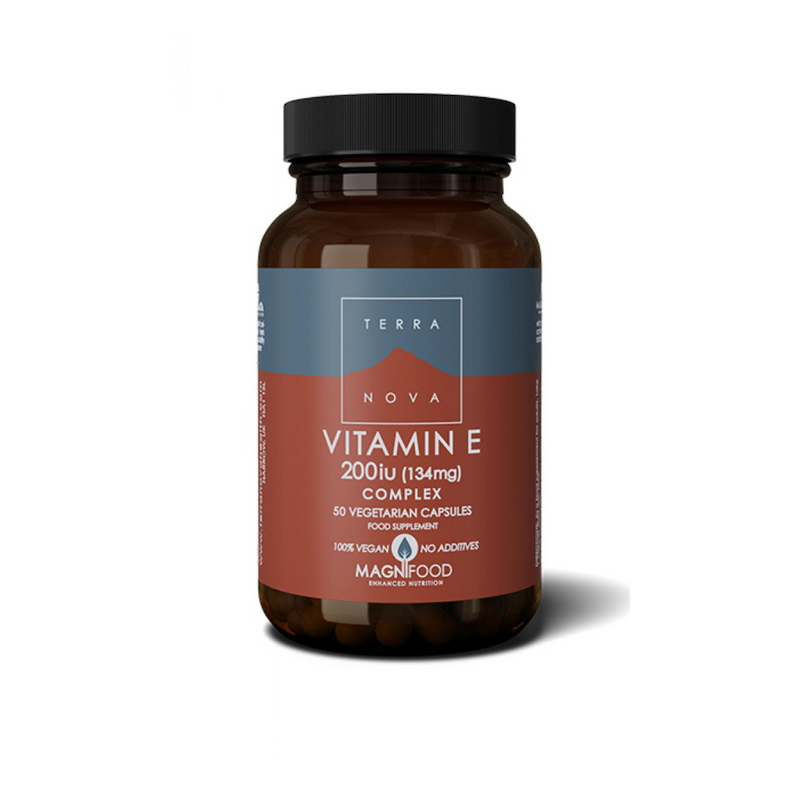 Vitamin E 134 mg, 50 kaps.-B-vitamiini-Terranova-Aminopörssi