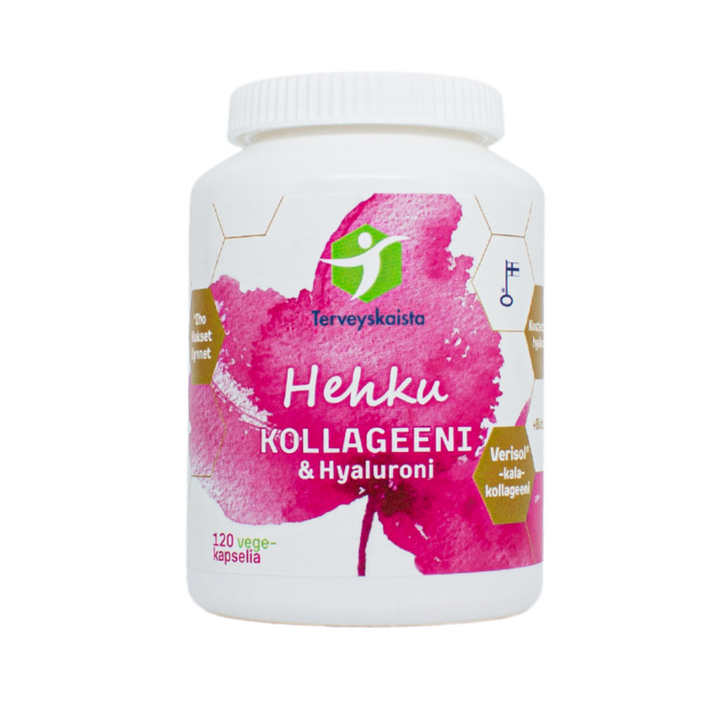 Hehku Kollageeni & Hyaluroni 120 kaps-Kollageeni-Terveyskaista-Aminopörssi