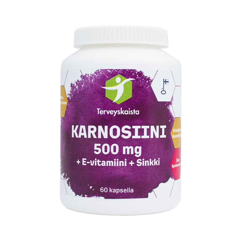 Karnosiini 500 mg 60 kaps-Karnosiini-Terveyskaista-Aminopörssi