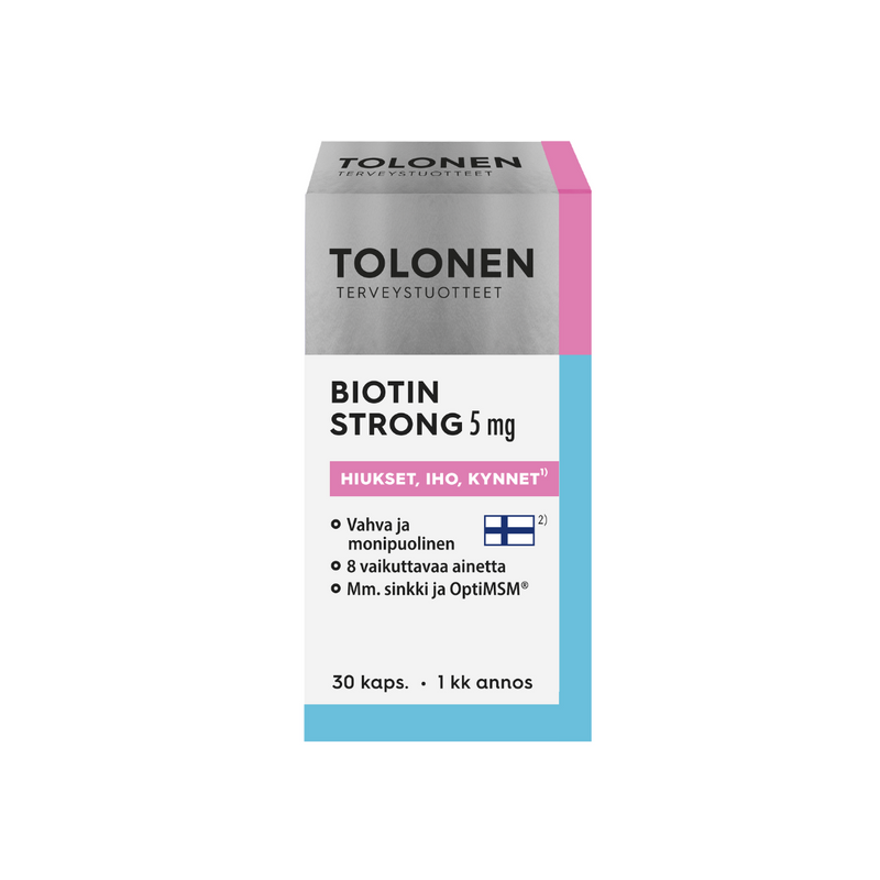 Biotin Strong 5 mg 30 kaps.-Biotiini-Tri Tolonen-Aminopörssi
