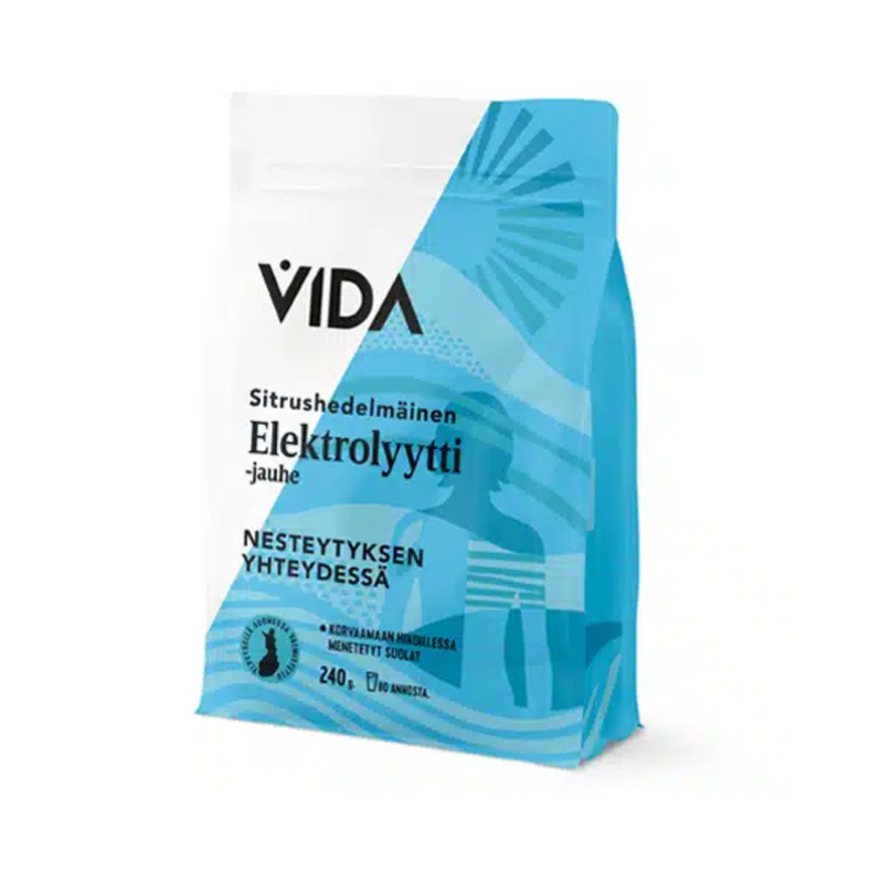 Elektrolyyttijauhe, 240g-Elektrolyytti-Vida-Aminopörssi