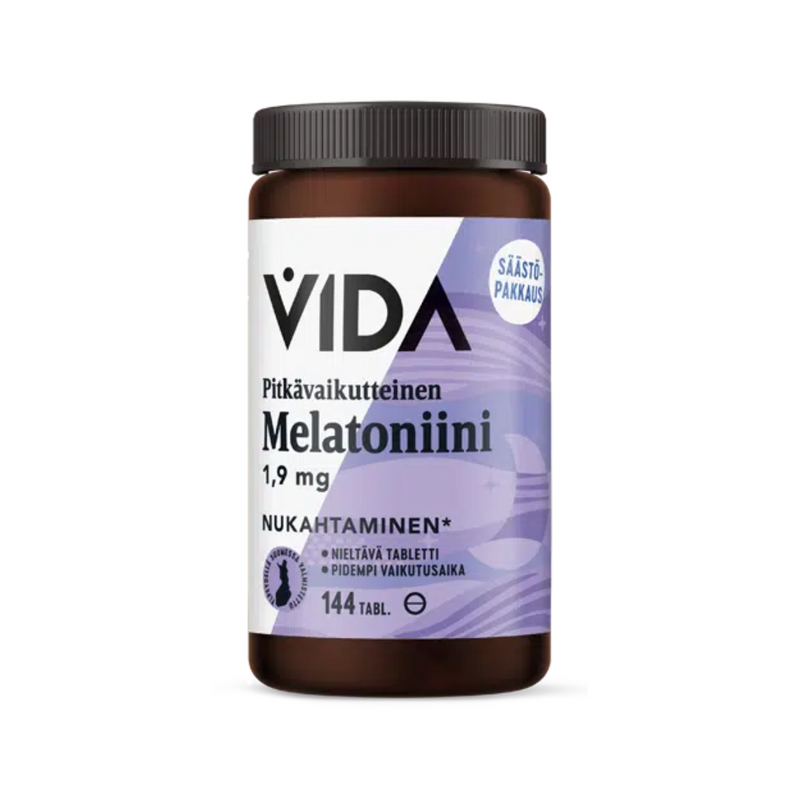 Pitkävaikutteinen Melatoniini 1,9 mg, 144 tabl.-Melatoniini-Vida-Aminopörssi