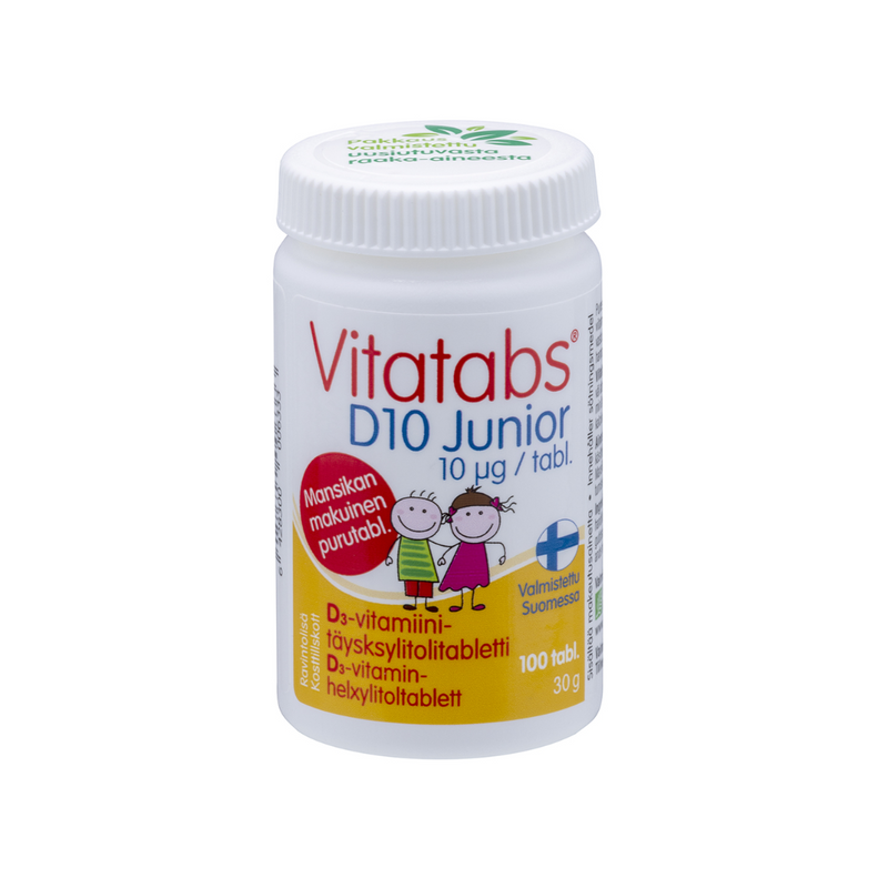 Vitatabs® D 10 Junior, 100 tabl-D-vitamiini-Hankintatukku-Aminopörssi