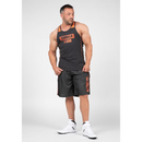 Wallace Mesh Shorts, Gray - Orange-Miesten shortsit-Gorilla Wear-S/M-Aminopörssi