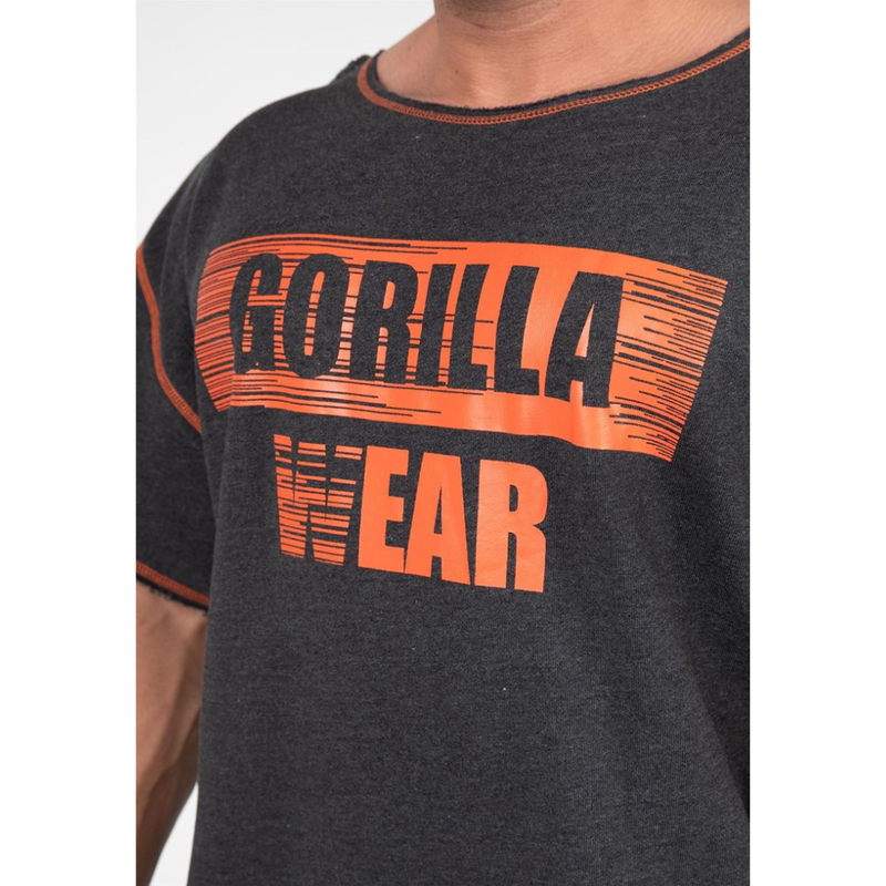 Wallace Workout Top - Gray Orange-Miesten T-paita-Gorilla Wear-S/M-Aminopörssi