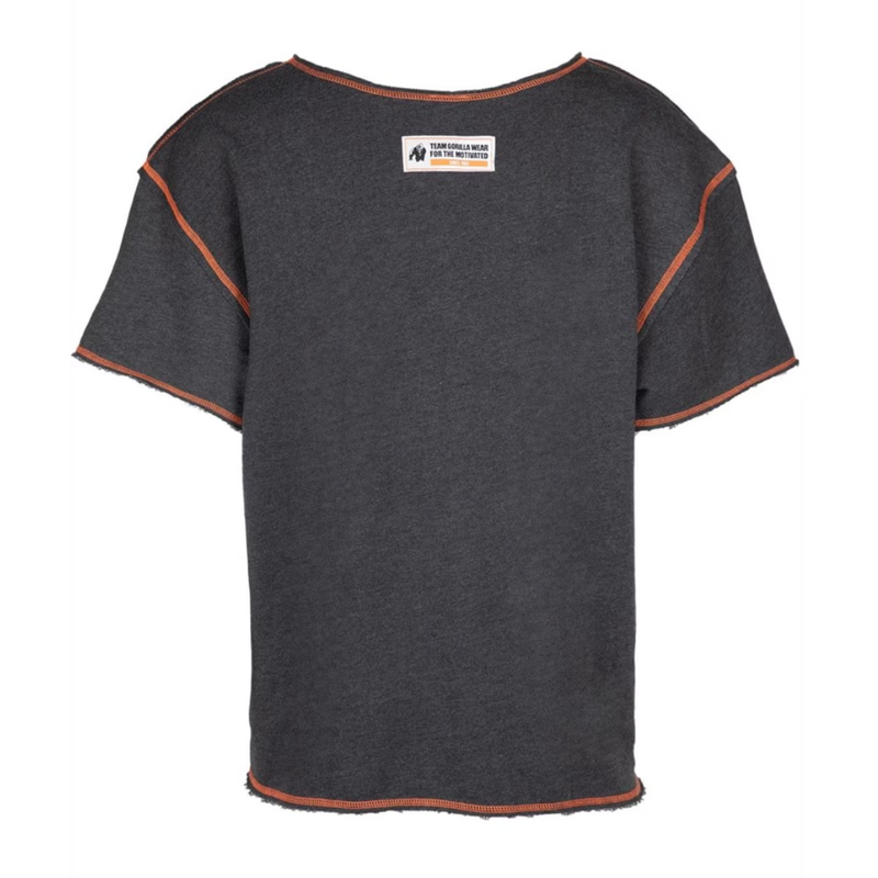 Wallace Workout Top - Gray Orange-Miesten T-paita-Gorilla Wear-S/M-Aminopörssi