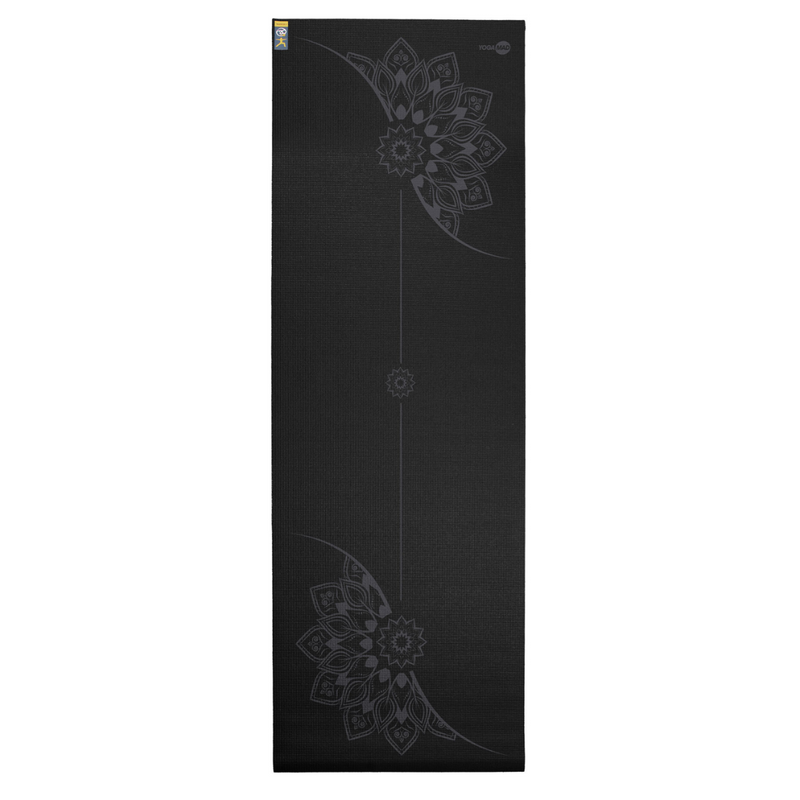 Yoga-Mad Mandala Joogamatto 4 mm, Black-Joogamatto-Yoga-Mad-Aminopörssi