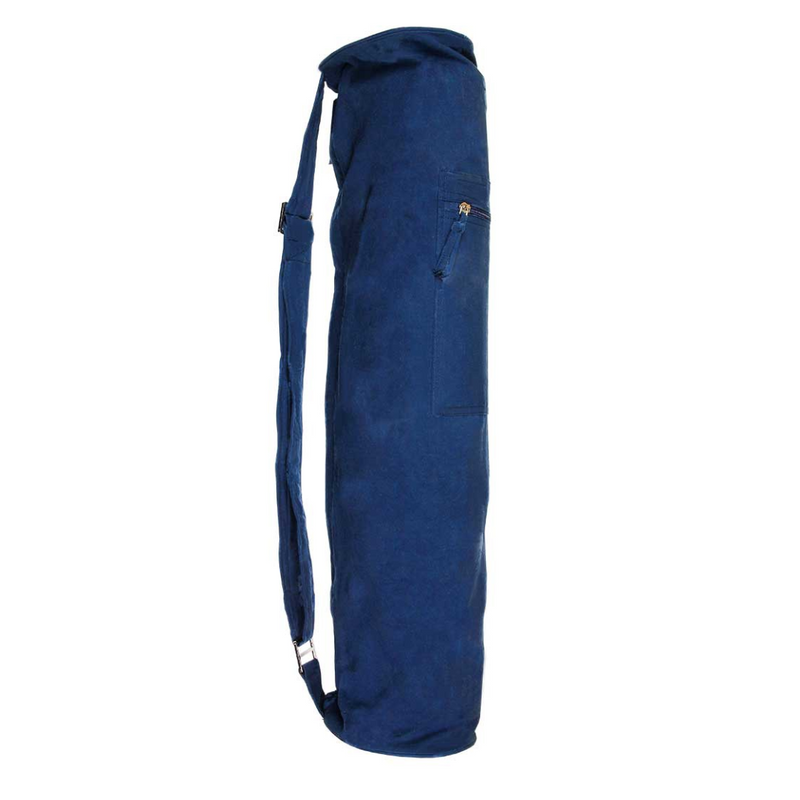 Jute Yoga Mat Bag, Blue-Joogamattokassi-YogaMad-Aminopörssi