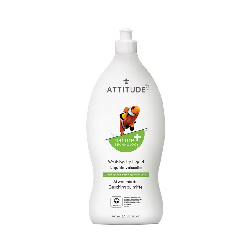 Astianpesuaine, 700 ml-Astianpesuaine-Attitude-Green Apple & Basil-Aminopörssi