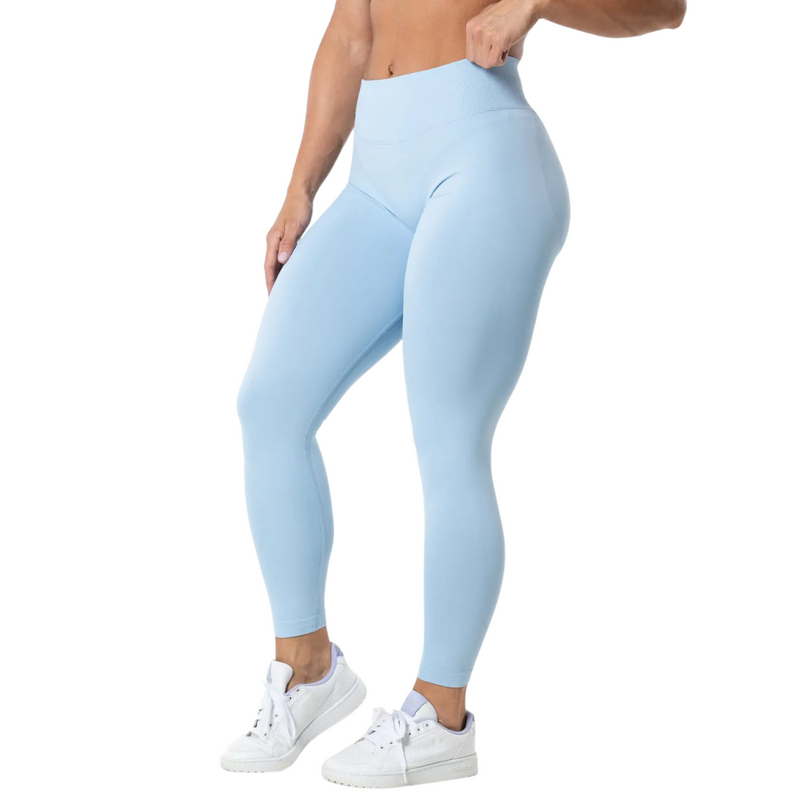 Relode Aura Seamless Scrunch Tights, Light Blue-Naisten trikoot ja leggingsit-Relode-XS-Aminopörssi