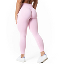 Relode Aura Seamless Scrunch Tights, Light Pink-Naisten trikoot ja leggingsit-Relode-XS-Aminopörssi