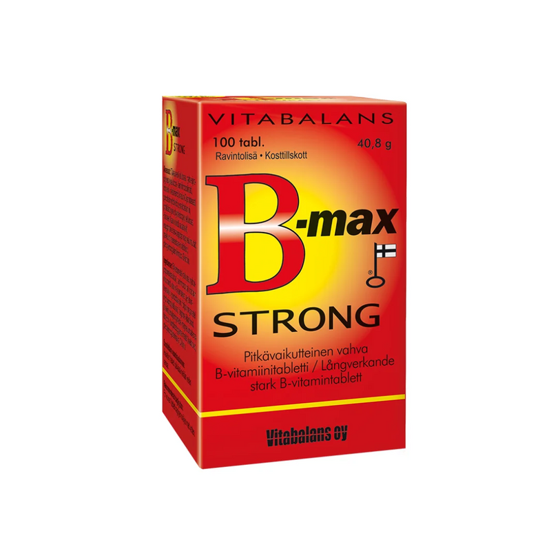 B-Max Strong, 100 tabl.-B-vitamiini-Vitabalans-Aminopörssi