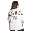 Better Bodies Legacy Oversized Tee White / Maroon-Naisten t-paita-Better Bodies-S-Aminopörssi