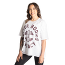 Better Bodies Legacy Oversized Tee White / Maroon-Naisten t-paita-Better Bodies-S-Aminopörssi