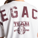 Better Bodies Legacy Oversized Tee White / Maroon-Naisten t-paita-Better Bodies-S-Aminopörssi