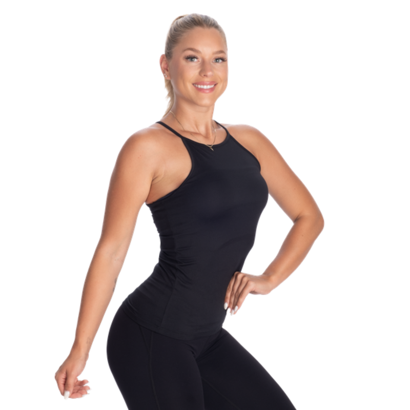 Better Bodies Performance Halter V2 Black-Naisten lyhythihaiset ja topit-Better Bodies-S-Aminopörssi