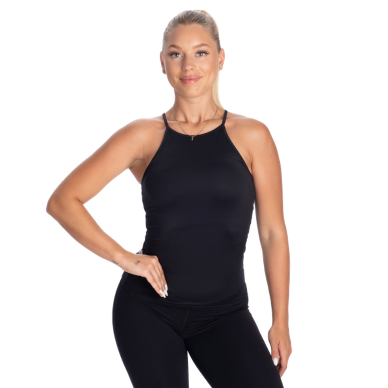 Better Bodies Performance Halter V2 Black-Naisten lyhythihaiset ja topit-Better Bodies-S-Aminopörssi