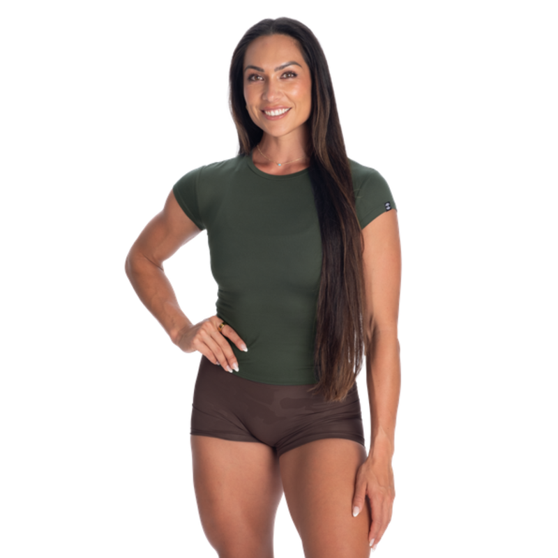 Better Bodies Tapered Tee Deep Forest-Naisten lyhythihaiset ja topit-Better Bodies-S-Aminopörssi