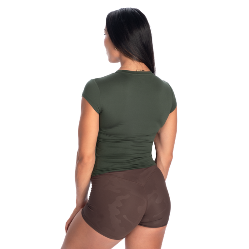 Better Bodies Tapered Tee Deep Forest-Naisten lyhythihaiset ja topit-Better Bodies-S-Aminopörssi