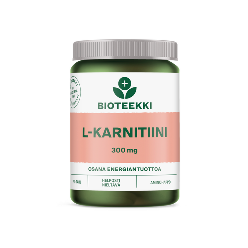 L-Karnitiini 300mg, 90 tabl.-L-karnitiini-Bioteekki-Aminopörssi