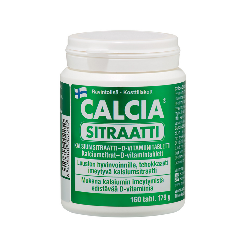 Calcia® Sitraatti, 160 tabl-Kalsium-Hankintatukku-Aminopörssi