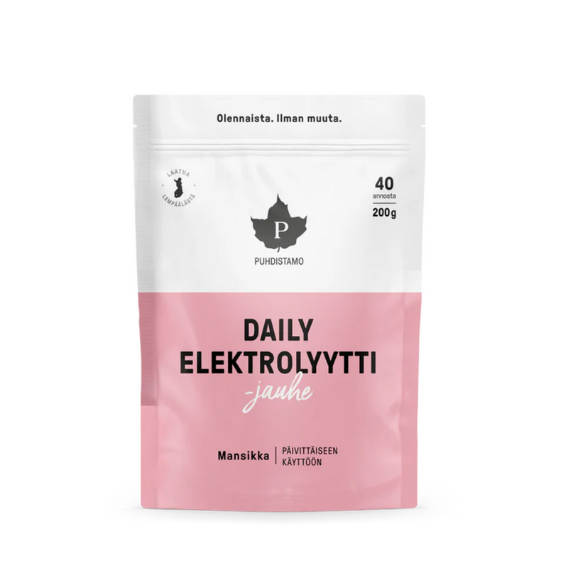 Daily Elektrolyyttijauhe, 200 g-Elektrolyyttijauhe-Puhdistamo-Aminopörssi