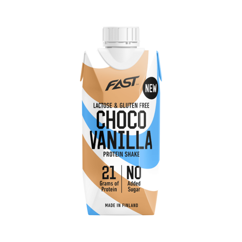 FAST Protein Shake, 250 ml-Proteiinijuoma-FAST-Choco Vanilla-Aminopörssi