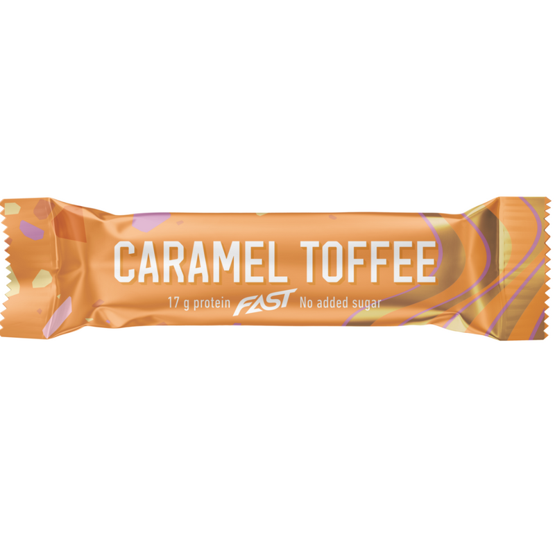 Soft & Crispy Proteiinipatukka, 55g-Proteiinipatukka-FAST-Caramel Toffee (UUTUUS)-Aminopörssi
