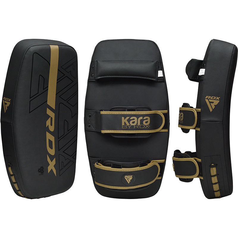 RDX F6 KARA Thai Pad Black GOLDEN-ARM PADS-RDX-Standard Size-Aminopörssi