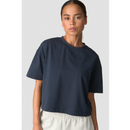 ICIW Everyday Cotton Cropped T-shirt Navy-Naisten t-paita-ICANIWILL-XS-Aminopörssi