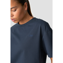 ICIW Everyday Cotton Cropped T-shirt Navy-Naisten t-paita-ICANIWILL-XS-Aminopörssi